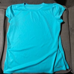 Patagonia, aquamarine blue, SIZE XL, women’s short sleeve, t-shirt